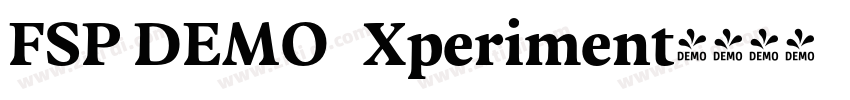 FSP DEMO   Xperiment字体转换